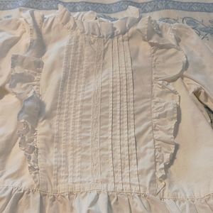 Janie and Jack white ruffled blouse